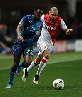 Monaco V Arsenal 2014/15 Prints: Danny Welbeck Outsmarts Kurzawa: Thrilling Moment from Arsenal's 2015 Champions League Victory over Monaco