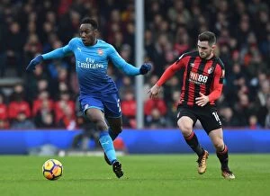 Images Dated 14th January 2018: Danny Welbeck Outsmarts Steve Cook: A Premier League Tactical Battle - Arsenal vs