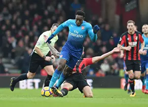 AFC Bournemouth V Arsenal 2017-18 Prints: Danny Welbeck Outsmarts Steve Cook: A Premier League Battle - Arsenal vs