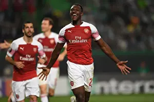 Sporting Lisbon V Arsenal 2018-19 Prints: Danny Welbeck Scores for Arsenal in Europa League Showdown against Sporting Lisbon