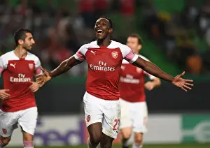 Sporting Lisbon V Arsenal 2018-19 Prints: Danny Welbeck Scores for Arsenal against Sporting CP in Europa League Match, Lisbon 2018