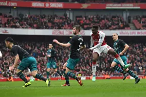 Arsenal V Southampton 2017-18 Prints: Danny Welbeck Scores Arsenal's Second Goal Against Southampton (April 2018)