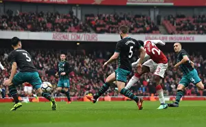 Arsenal V Southampton 2017-18 Prints: Danny Welbeck Scores Arsenal's Second Goal Against Southampton (April 2018)