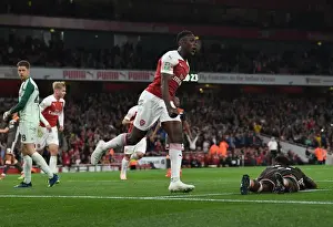 Arsenal V Brentford - Carabao Cup 2018-19 Prints: Danny Welbeck Scores Brace: Arsenal Overpowers Brentford in Carabao Cup