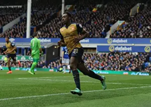 Everton V Arsenal 2015-16 Prints: Danny Welbeck Scores First Arsenal Goal: Everton vs. Arsenal, Premier League 2015-16