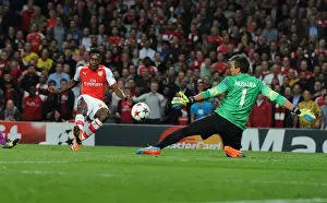 Arsenal V Galatasaray 2014/15 Champions League Prints: Danny Welbeck Scores His Second Goal: Arsenal's Victory in Champions League against Galatasaray