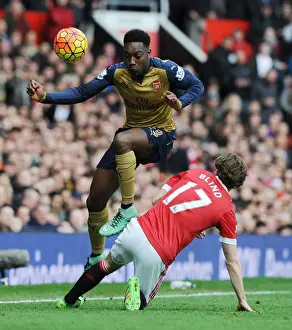Manchester United V Arsenal 2015/16 Prints: Danny Welbeck Surges Past Daley Blind: A Pivotal Moment in the Manchester United vs