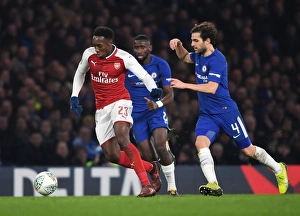 Chelsea V Arsenal - Carabao Cup 1/2 Final 1st Leg 2017-18 Prints: Danny Welbeck vs. Cesc Fabregas: Clash in the Carabao Cup Semi-Final