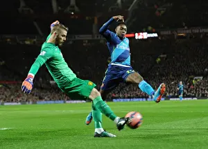 Danny Welbeck vs. David de Gea: Intense Battle in Manchester United vs. Arsenal FA Cup Quarterfinal