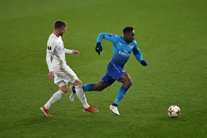 Arsenal V Östersunds FK 2017-18 Prints: Danny Welbeck vs. Dennis Widgren: Arsenal's Europa League Battle