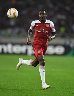 Images Dated 4th October 2018: Danny Welbeck vs Mikael: Arsenal's Europa League Clash in Baku
