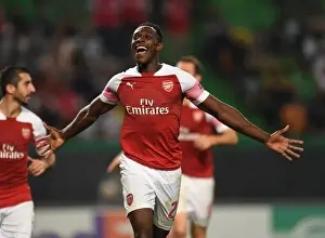 Sporting Lisbon V Arsenal 2018-19 Prints: Danny Welbeck's Game-Winning Goal: Arsenal Secures Europa League Triumph over Sporting Lisbon