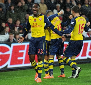 Swansea V Arsenal 2014-15 Prints: Danny Welbeck's Goal: Swansea vs Arsenal, Premier League 2014-15