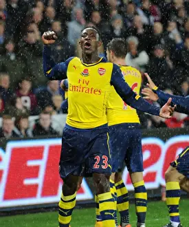 Swansea V Arsenal 2014-15 Prints: Danny Welbeck's Thrilling Goal: Arsenal's Victory Over Swansea