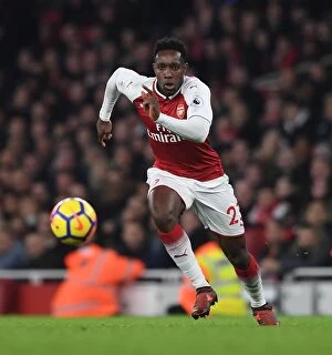 Arsenal v Liverpool 2017-18 Collection: Danny Welbeck's Thrilling Performance: Arsenal vs Liverpool 3-3 Premier League Stalemate at