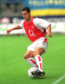 David Grondin in Action for Arsenal Against Beveren, 2002