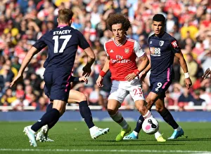 Arsenal V AFC Bournemouth 2019-20 Prints: David Luiz in Action: Arsenal vs. AFC Bournemouth, Premier League 2019-20