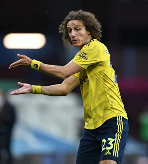 Aston Villa V Arsenal 2019-20 Prints: David Luiz in Action: Arsenal vs. Aston Villa, Premier League 2019-2020