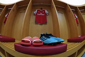 Arsenal V Burnley 2019-20 Prints: David Luiz Gears Up: Arsenal's Readiness Unveiled Ahead of Arsenal vs