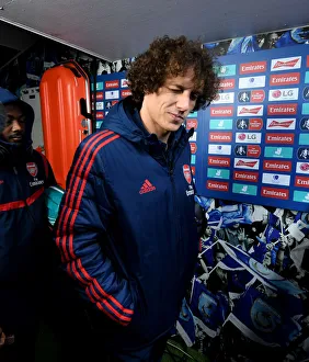 Portsmouth V Arsenal FA Cup 5th Rd 2020 Prints: David Luiz Prepares for FA Cup Battle Against Portsmouth