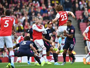 Arsenal V AFC Bournemouth 2019-20 Prints: David Luiz Scores for Arsenal Against AFC Bournemouth in Premier League Match