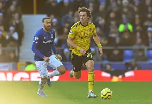 Everton V Arsenal 2019-20 Prints: David Luiz vs. Cenk Tosun: Battle at Goodison Park - Everton vs