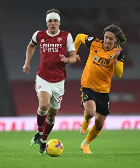David Luiz vs. Fabio Silva: A Rivalry Unfolds in Empty Emirates Stadium - Arsenal vs. Wolverhampton Wanderers, Premier League 2020-21