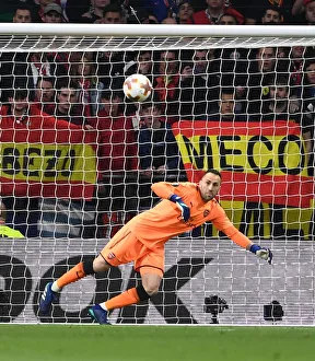 Atletico Madrid V Arsenal 2017-18 Prints: David Ospina in Action: Arsenal vs Atletico Madrid, UEFA Europa League Semi-Final