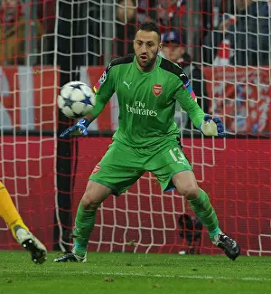 Bayern Munich V Arsenal 2016-17 Prints: David Ospina vs. Bayern Munich: Arsenal's Goalkeeper Battle in Champions League Showdown
