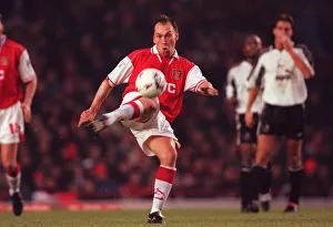 David Platt in Action for Arsenal Football Club