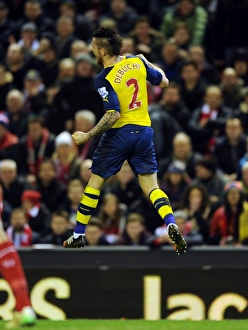 Liverpool V Arsenal 2014/15 Prints: Debuchy Strikes First: Liverpool vs. Arsenal, Premier League 2014/15