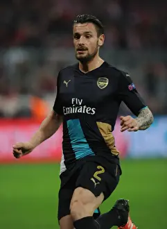 Bayern Munich V Arsenal 2015-16 Prints: Debuchy vs. Bayern: Arsenal's Battle in the Champions League