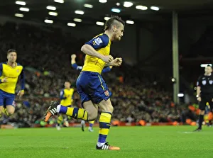 Liverpool V Arsenal 2014/15 Prints: Debuchy's Strike: Liverpool vs. Arsenal, Premier League 2014/15