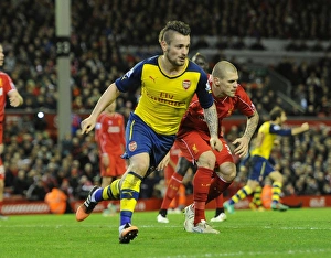 Liverpool V Arsenal 2014/15 Prints: Debuchy's Stunner: Liverpool vs. Arsenal, Premier League 2014/15