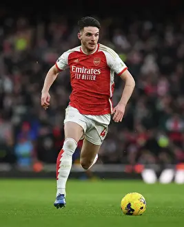 Declan Rice in Action: Arsenal vs Brighton & Hove Albion, Premier League 2023-24