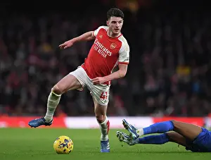 Declan Rice in Action: Arsenal vs Brighton & Hove Albion, Premier League 2023-24
