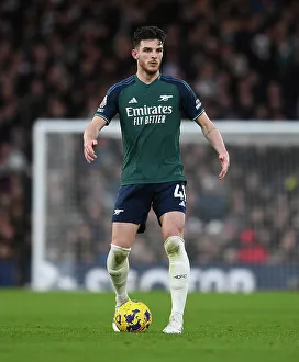 Declan Rice in Action: Fulham vs. Arsenal, Premier League 2023-24