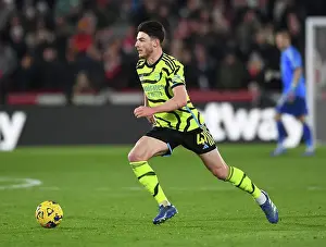 Brentford V Arsenal 2023-24 Prints: Declan Rice Shines: Arsenal's Victory Over Brentford in the Premier League (2023-24)