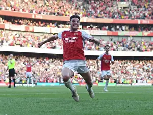Declan Rice Stunner: Arsenal's Thrilling 2-1 Comeback against Manchester United, 2023-24 Premier League
