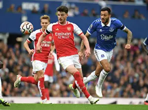 Everton V Arsenal 2023-24 Prints: Declan Rice vs Dwight McNeil: Battle at Goodison Park - Everton vs Arsenal
