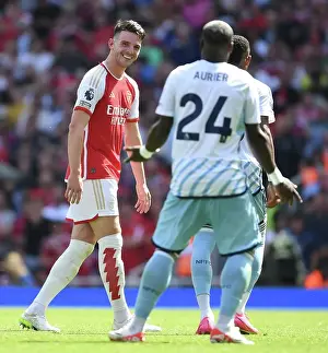 Declan Rice's Emotional Moment: Arsenal's Premier League Opener vs. Nottingham Forest, 2023-24