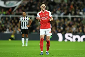 Newcastle United V Arsenal 2023-24 Prints: Declan Rice's Emotional Reaction: Arsenal's Narrow Victory over Newcastle United (2023-24 Premier League)