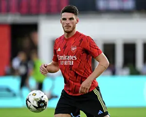 Declan Rice's Focused Pre-Game Warm-Up: Arsenal FC vs MLS All-Stars, 2023