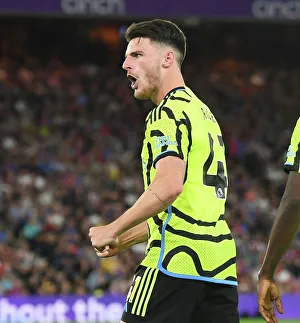 Declan Rice's Goal Celebration: Crystal Palace vs. Arsenal, Premier League 2023-24