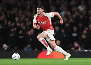 Arsenal V PSV Eindhoven 2023-24 Prints: Declan Rice's Standout Performance: Arsenal Tops PSV Eindhoven in UEFA Champions League (2023-24)
