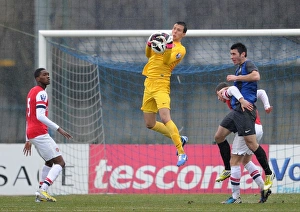 Inter Milan U19 V Arsenal U19 NextGen Series 2012-13 Prints: Dejan Iliev (Arsenal). Inter Milan U19 0: 1 Arsenal U19