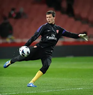 Arsenal U19 V CSKA Moscow U19 - NextGen Prints: Dejan Iliev (Arsenal) before the match. Arsenal U19 1: 0 CSKA Moscow U19. NextGen Series