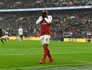 Tottenham Hotspur V Arsenal 2017-18 Prints: Dejected Alex Lacazette: Last-Minute Miss Against Tottenham Hotspur in Premier League