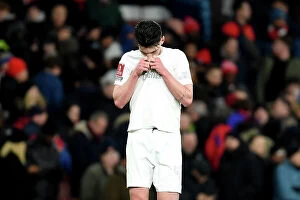 Images Dated 7th January 2024: Dejected Declan Rice: Arsenal's All-White Defeat in FA Cup Against Liverpool during No More Red