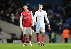 Images Dated 18th December 2011: Dejected Duo: Manchester City vs. Arsenal, Premier League 2011-12